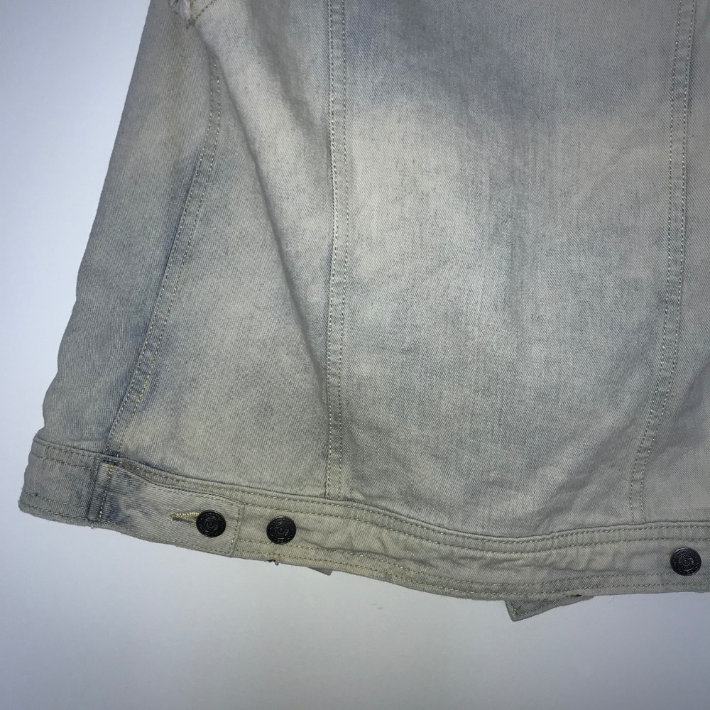 Free People Studded Blue Jean Vest - Picture 5 of 5